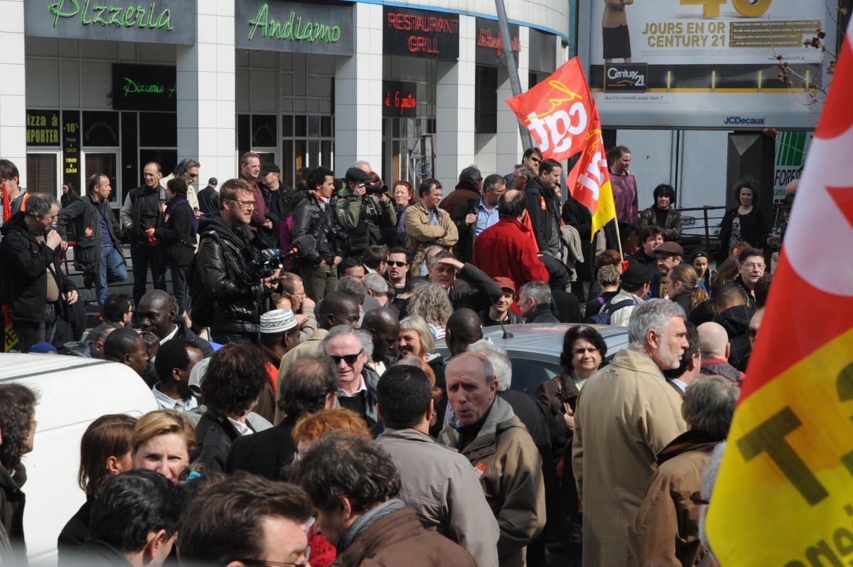 Fabien Engelmann, délégué CGT et membre du FN convoqué au siège de la Confédération générale des travailleurs