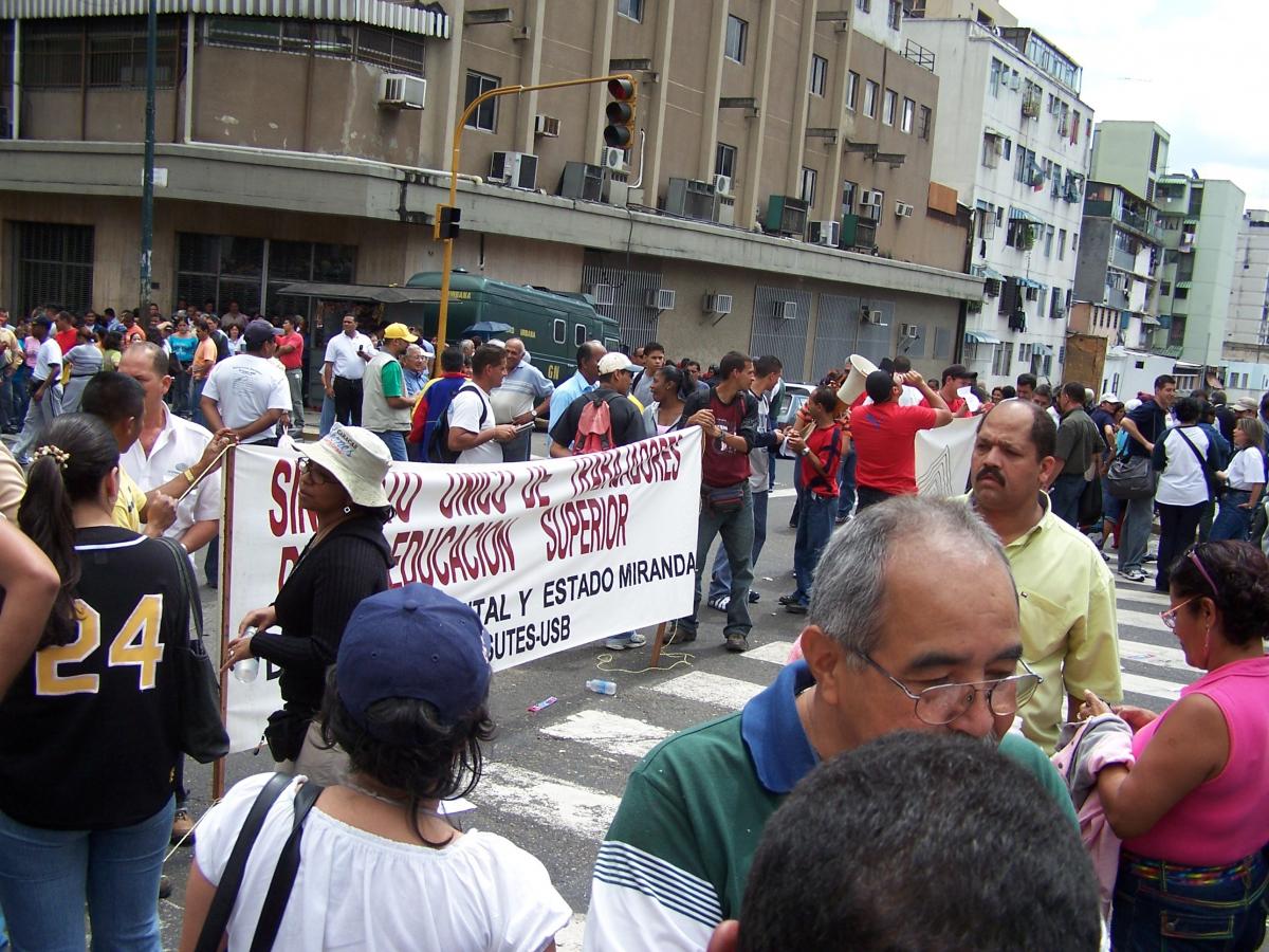 Manifestation en soutien à Chavez