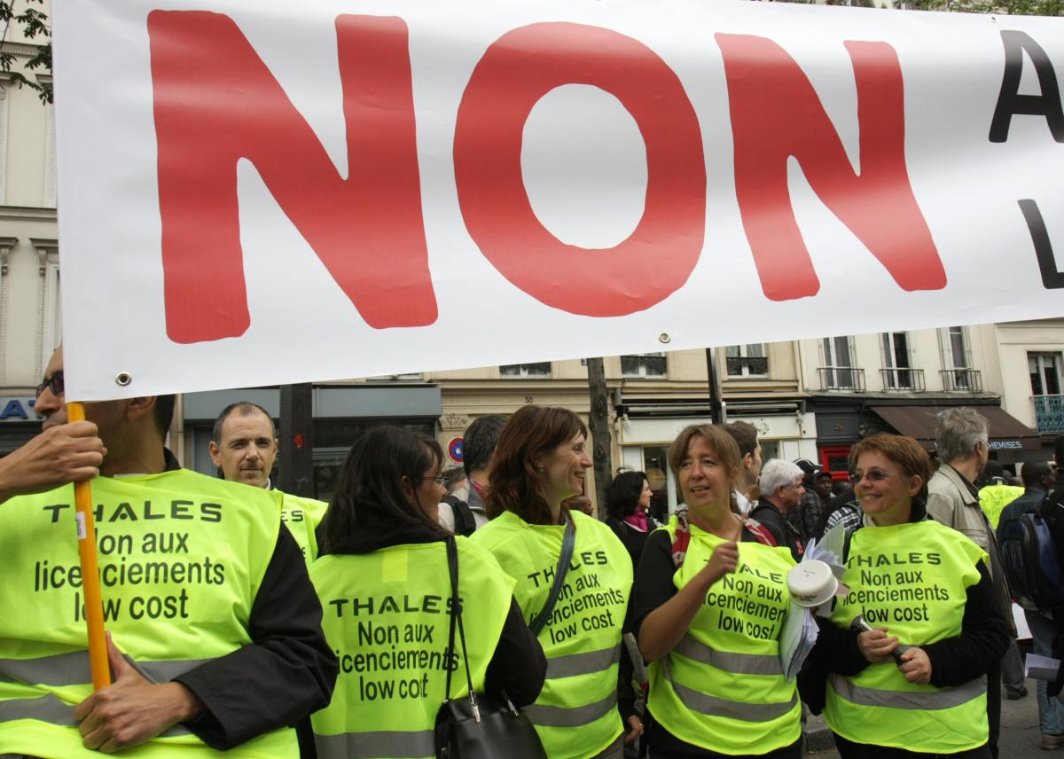 salariées de THALES contre les licenciements