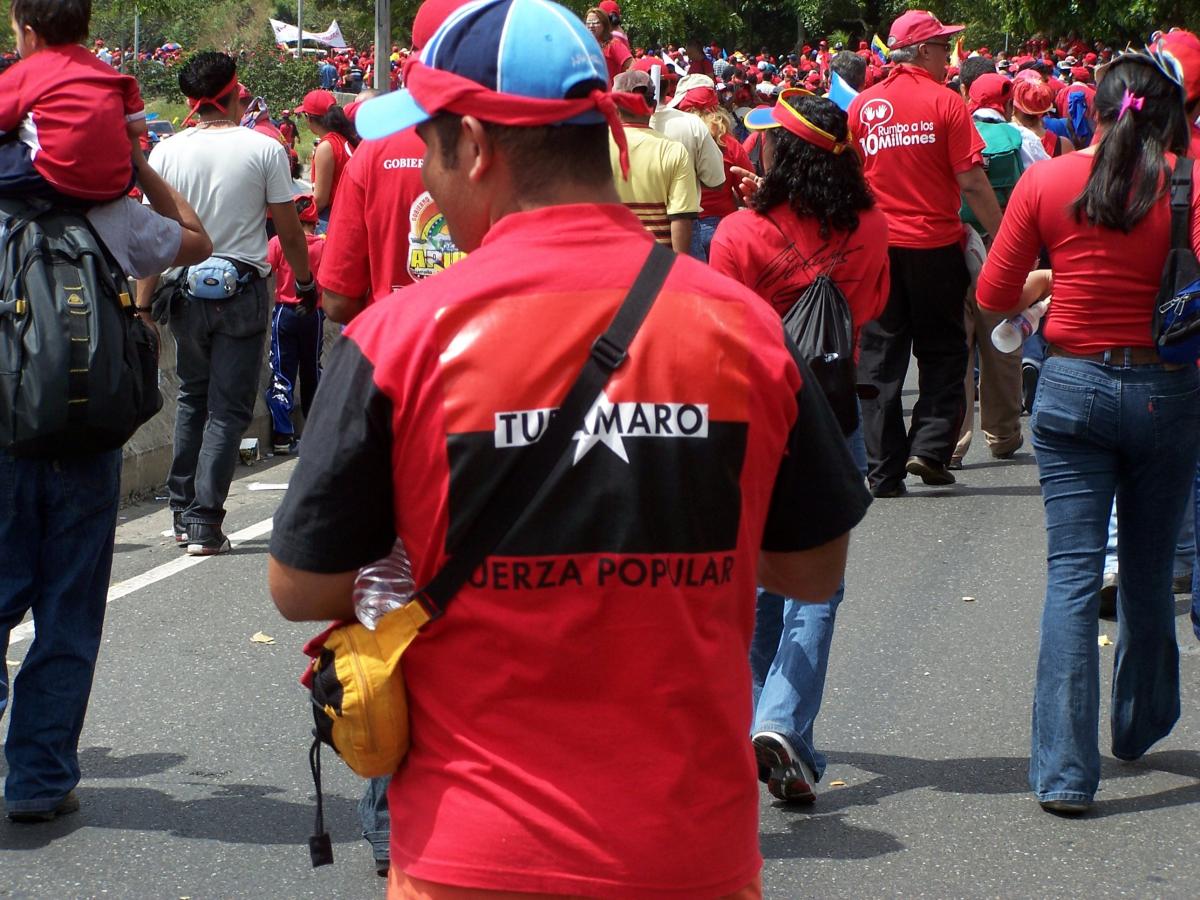 Manifestation en soutien à Chavez