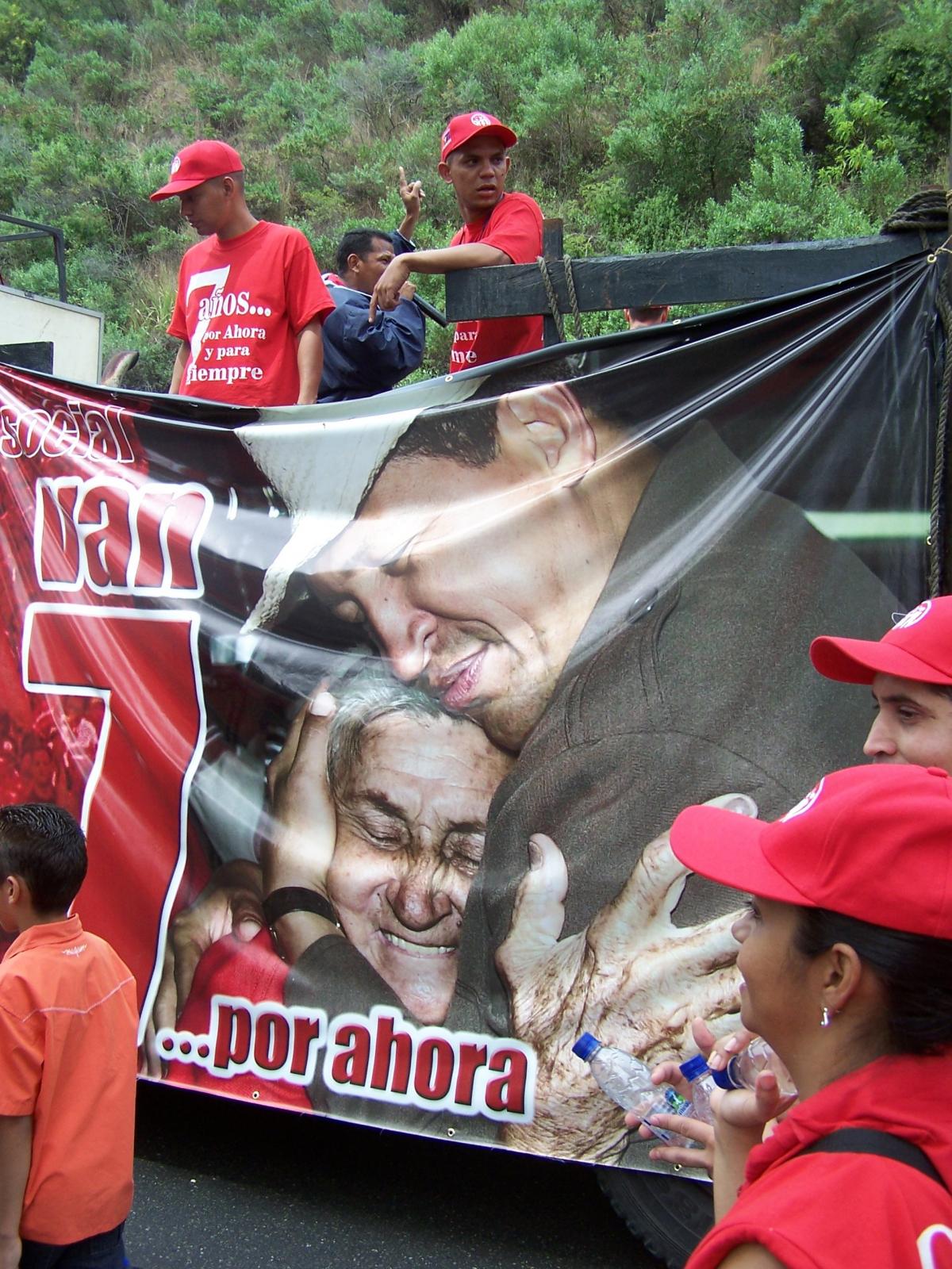 Manifestation en soutien à Chavez