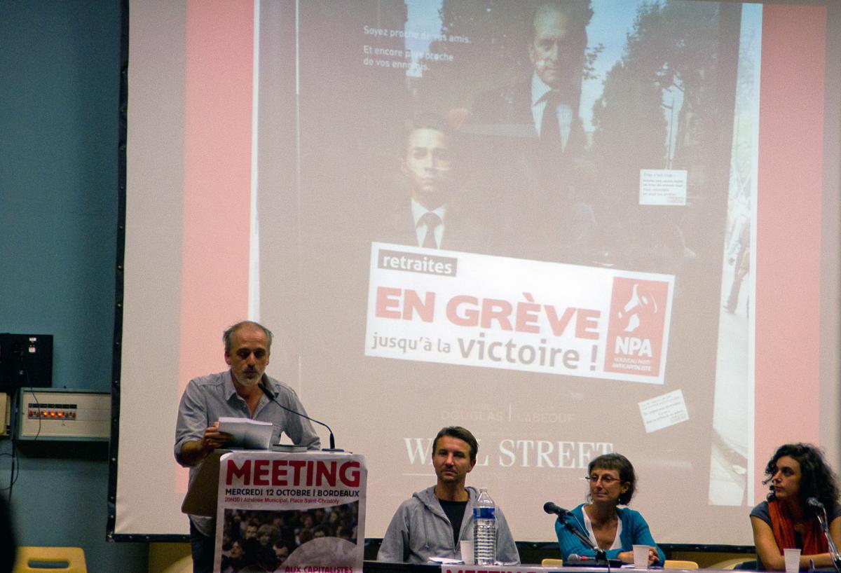 Meeting Philippe Poutou 12 oct 2011 Bordeaux
