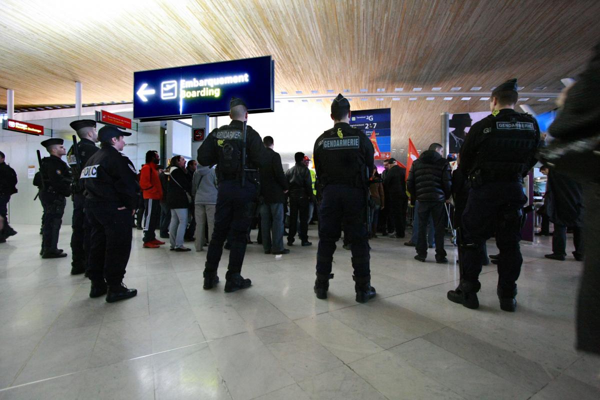 La police face aux greévistes