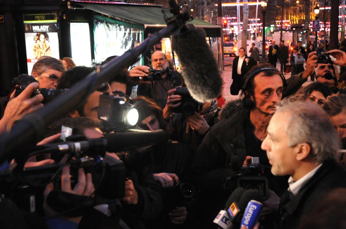 Philippe Poutou et la Presse