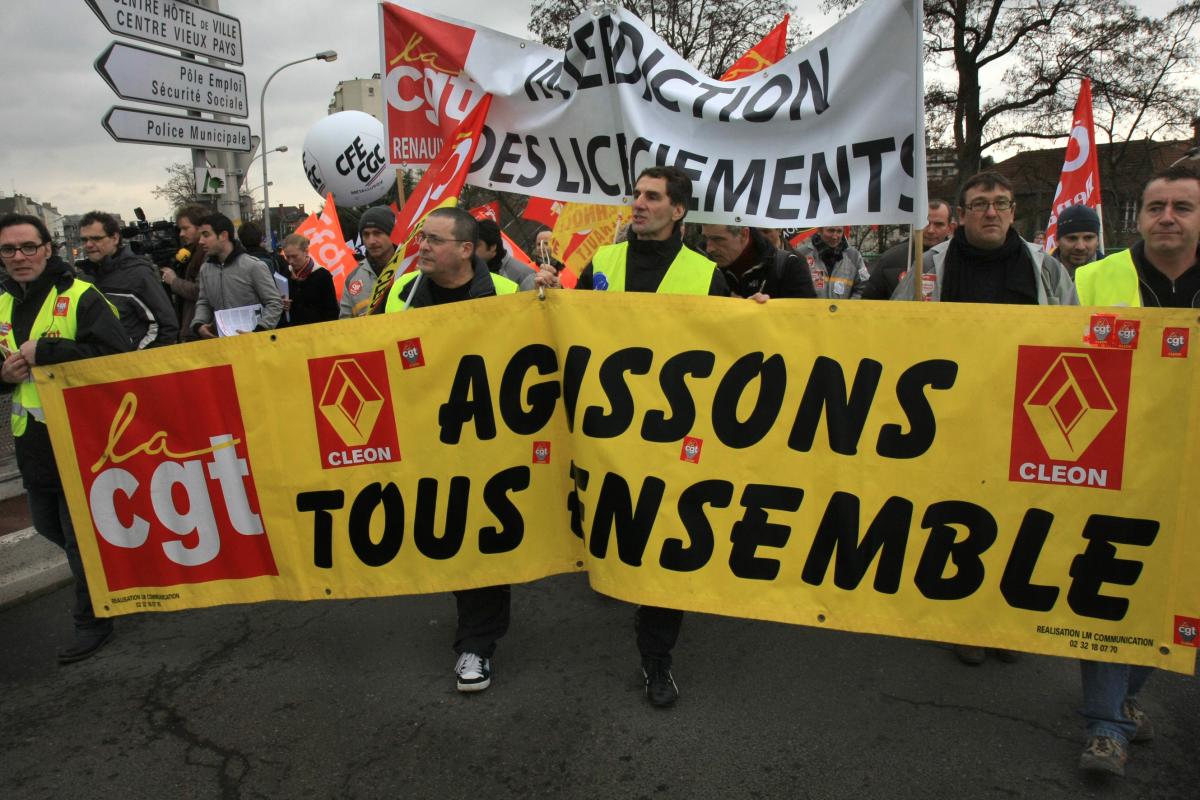 banderole Renault Cléon Agissons tous ensemble
