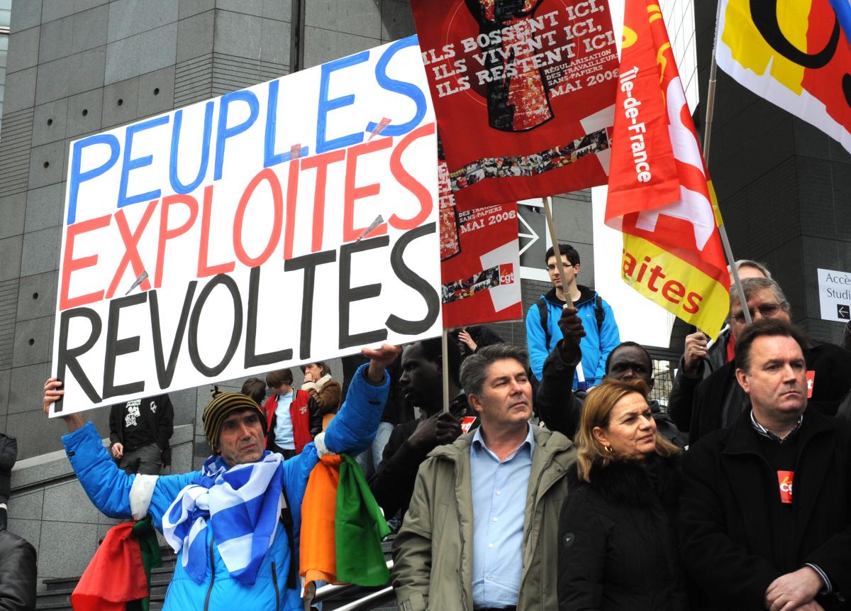 Syndicalistes à Opéra Bastille