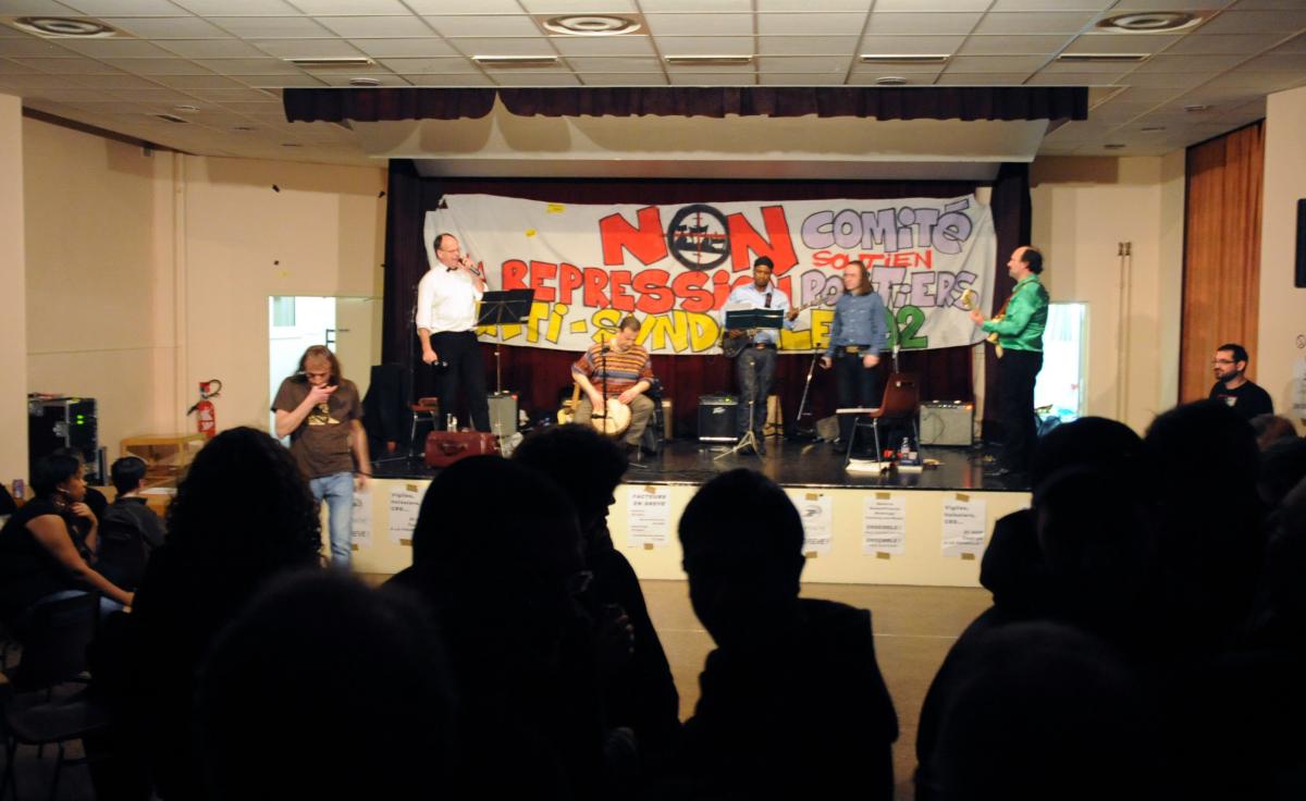 Fête de soutien aux postiers en grève du 92