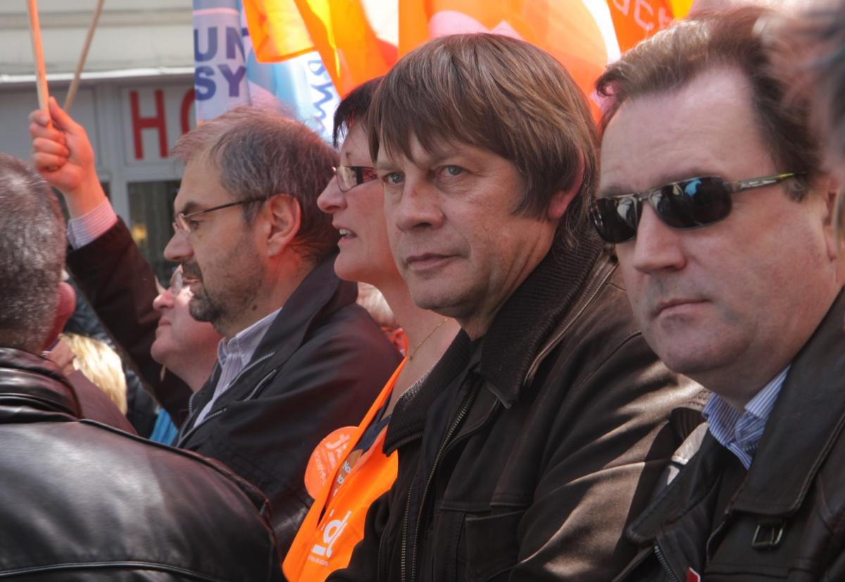 François Chérèque, Françoise Laéreur, Bernard Thibault, Pascal Joly