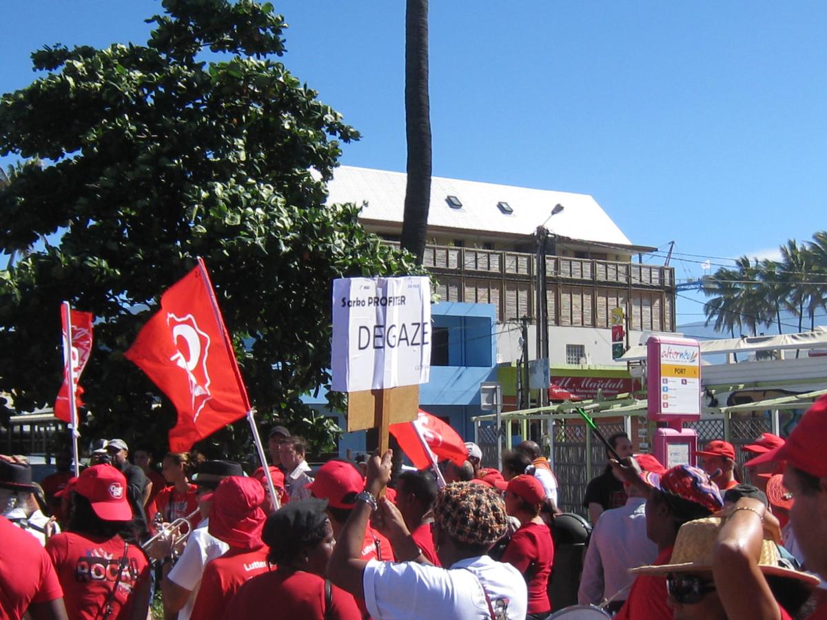 Drapeau Cgtr Sin Pier ile de La Réunion