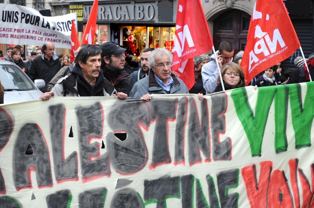 Alain krivine manifestation: Halte aux agressions contre Gaza