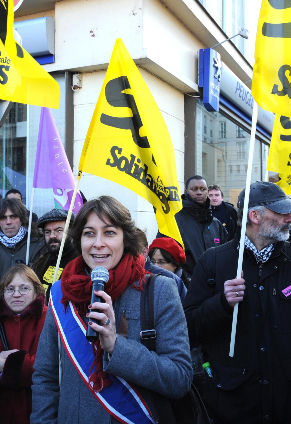 soutien d'une élu du PCF au 15 Postiers du 92