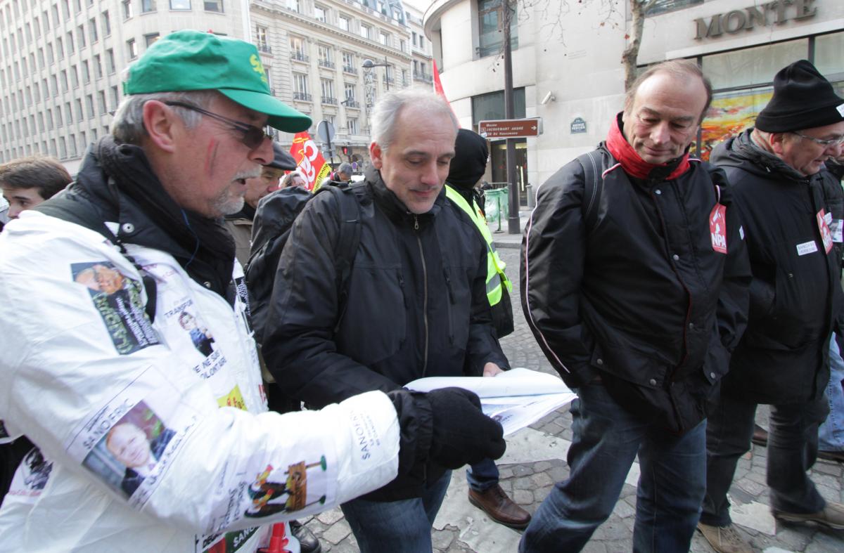 Philippe Poutou dans la manifestation