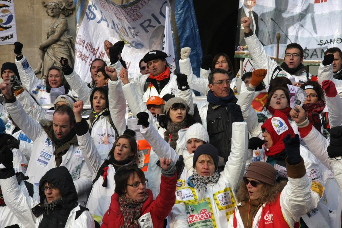Les Sanofi sur les marches de l'Opéra