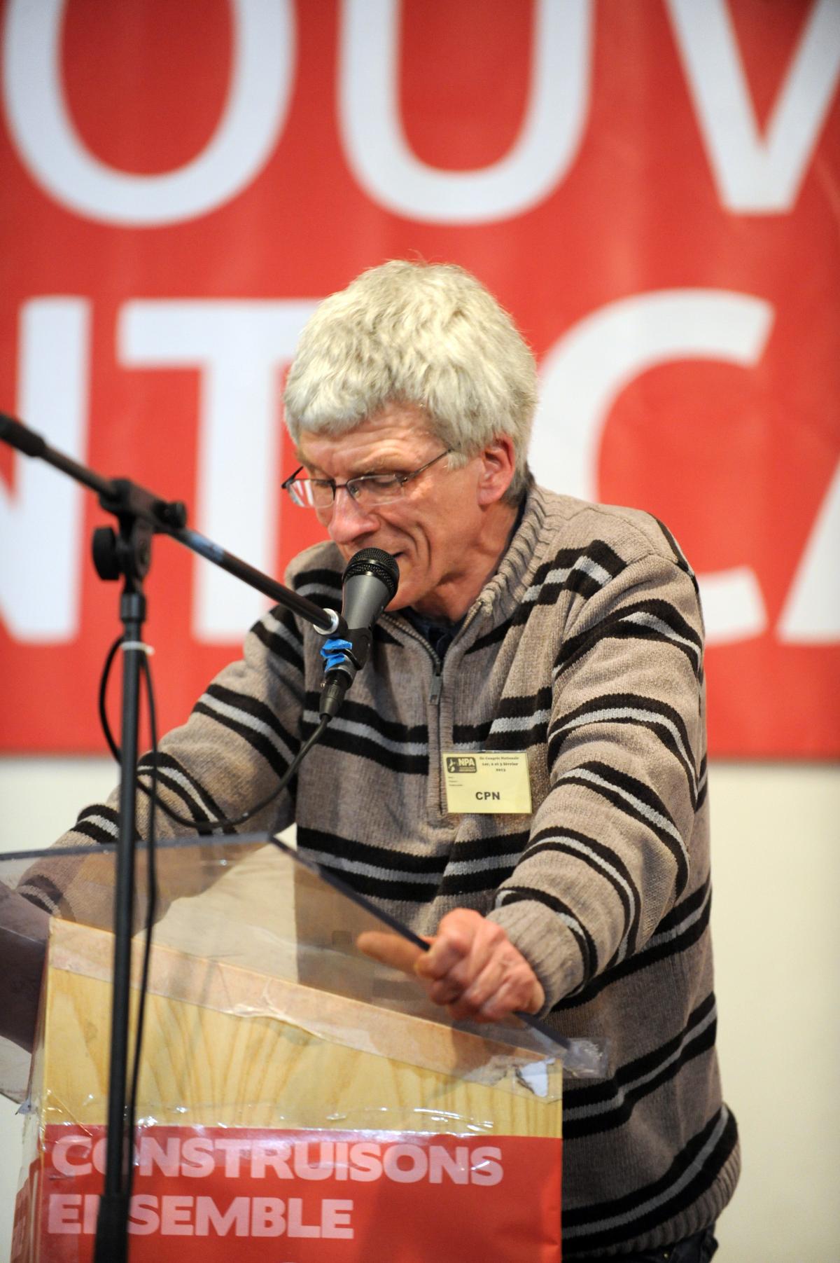 Intervenant au deuxième Congrès du Npa syndicaliste Automobile Renault