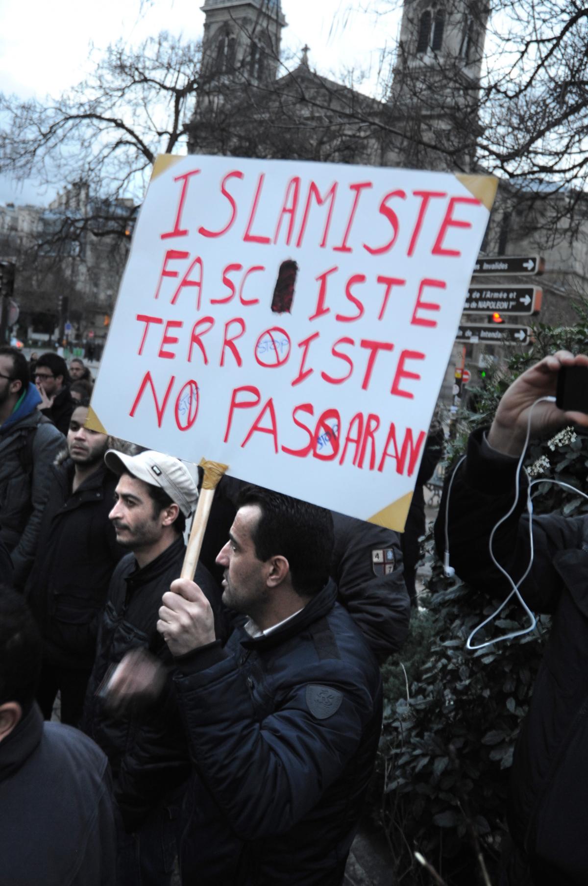 Affichette Islamiste Fasciste Terroriste no Pasaran