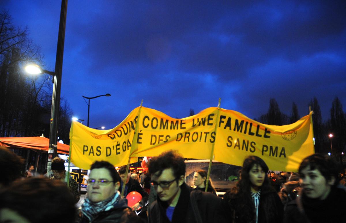 Banderole pas d'égalité des droits sans Pma