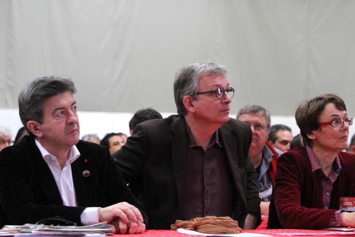 Jean-Luc Mélenchon, Pierre Laurent et Martine Billard