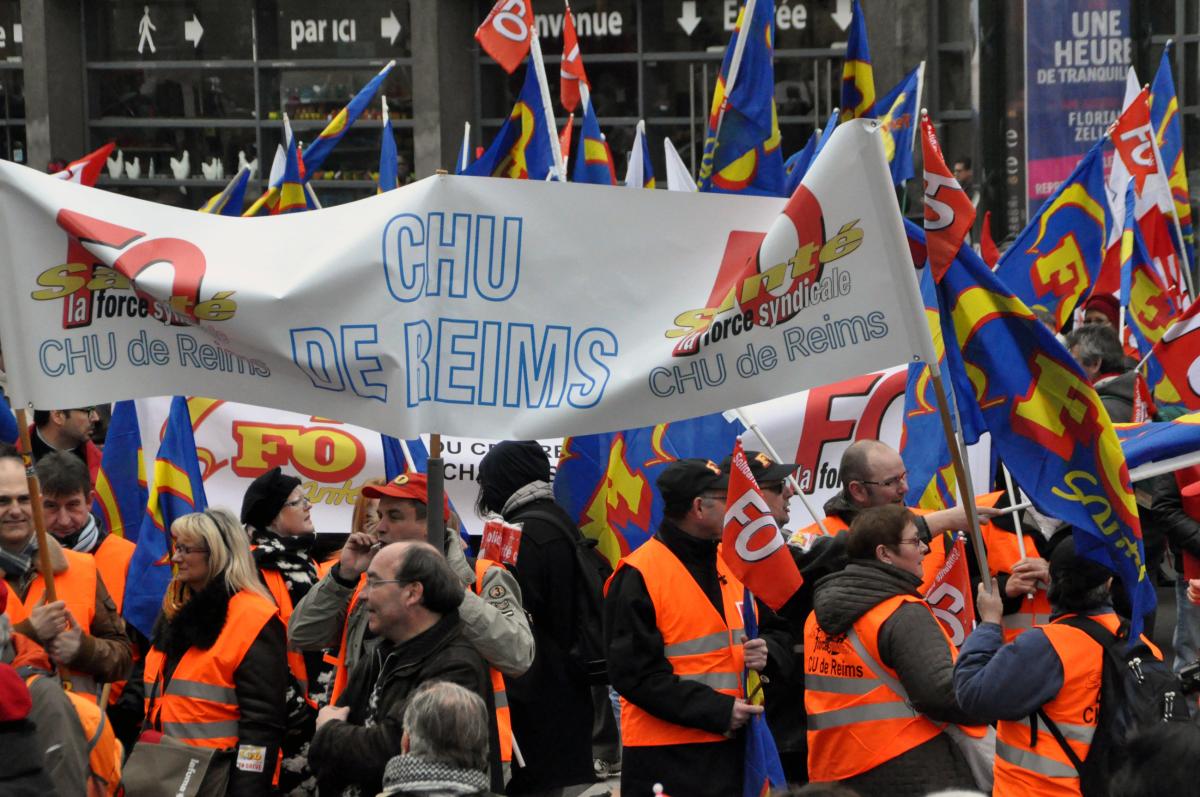 Banderole CHU de Reims.
