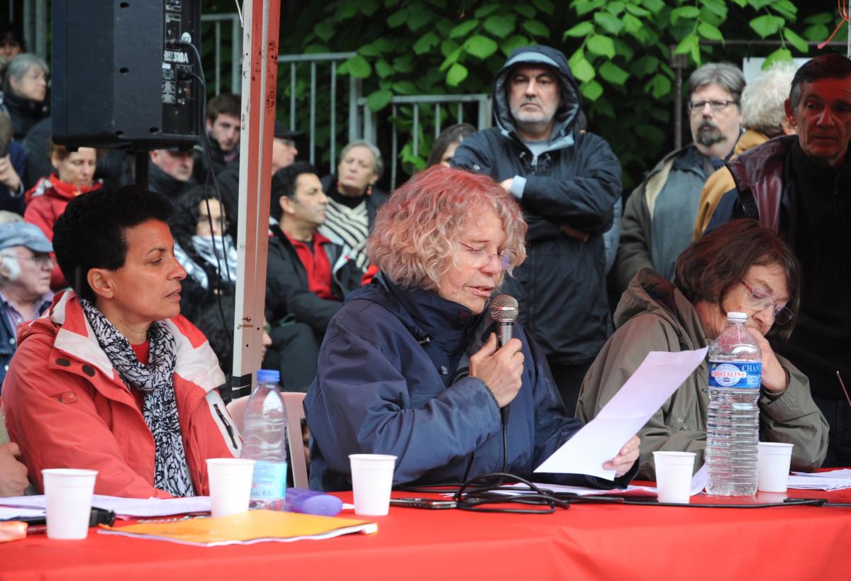 Roseline Vachetta du Npa ex députée européenne 1999-2004 élue sur la liste LO - LCR
