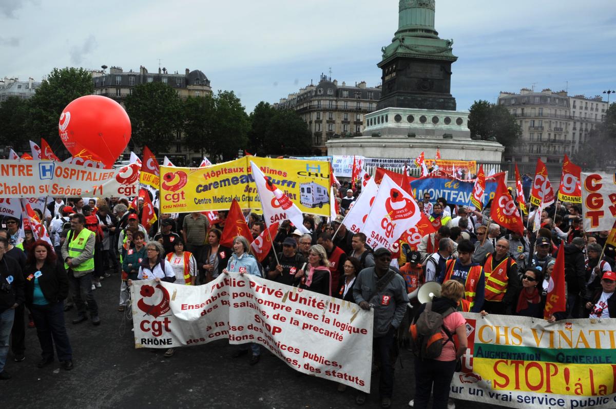 Opéra bastille départ MANIFESTATION NATIONALE SANTE-SECU
