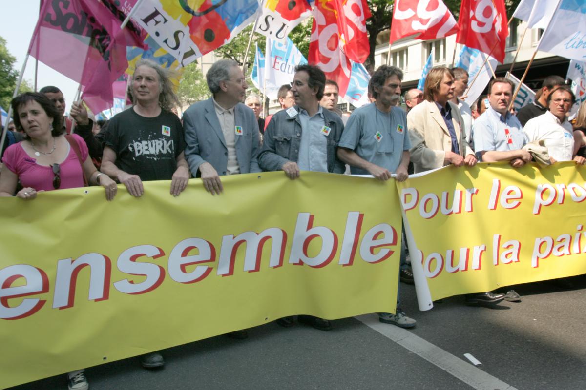 manifestation du 1°mai 2007 à Pariscontre Sarkozy