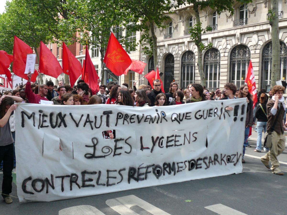 Manif 16 mai 2007 à Paris contre Sarkozy