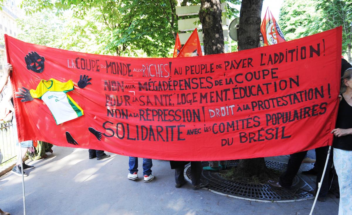 Rassemblement en soutien aux mouvements Sociaux Brésiliens