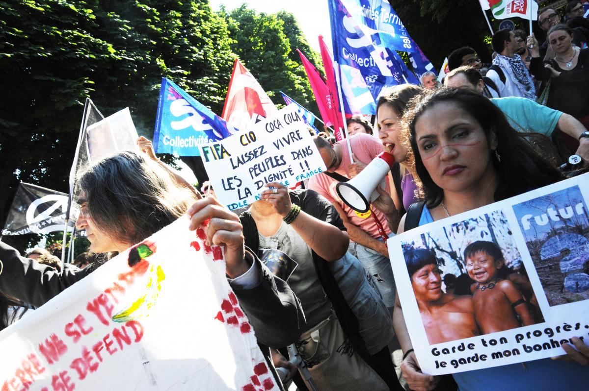 Rassemblement en soutien aux mouvements Sociaux Brésiliens