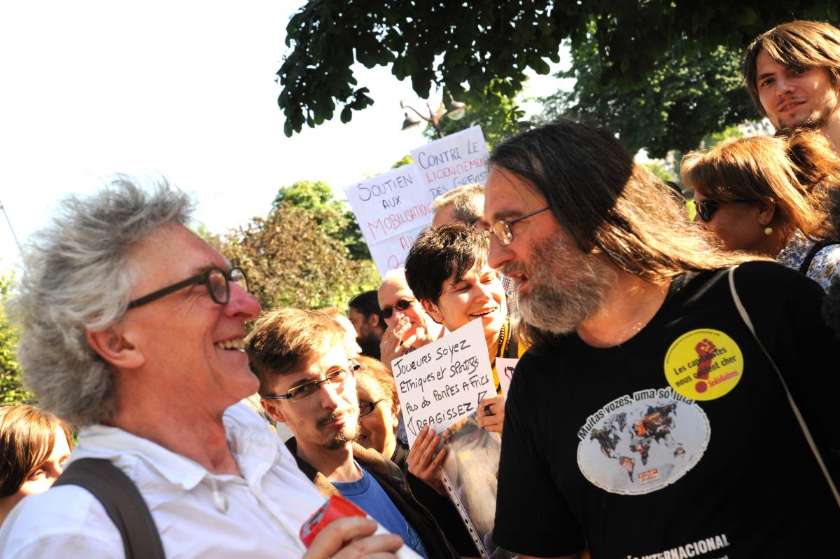 Jean-Baptiste Ayrault du DAL en soutien aux mouvements Sociaux Brésiliens