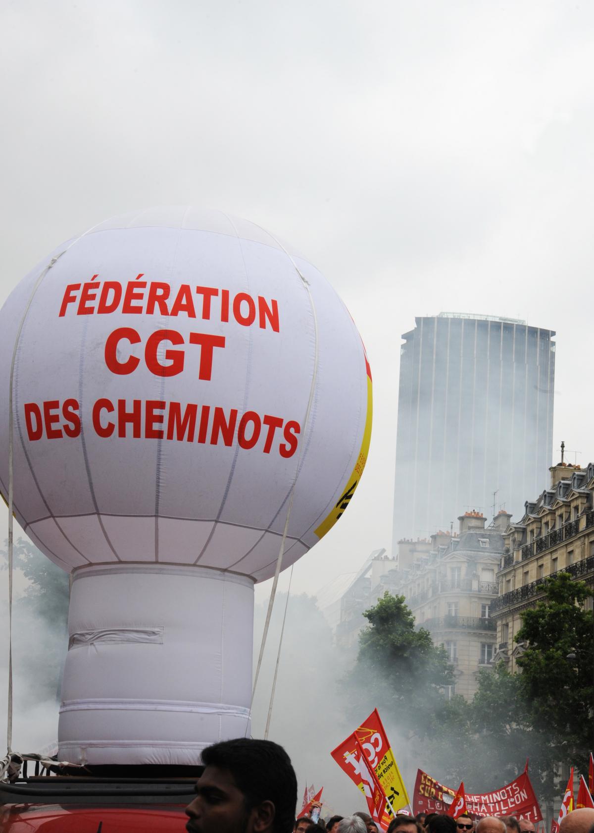 Ballon fédération Cgt des Cheminots
