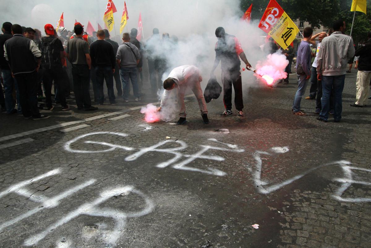 En grève