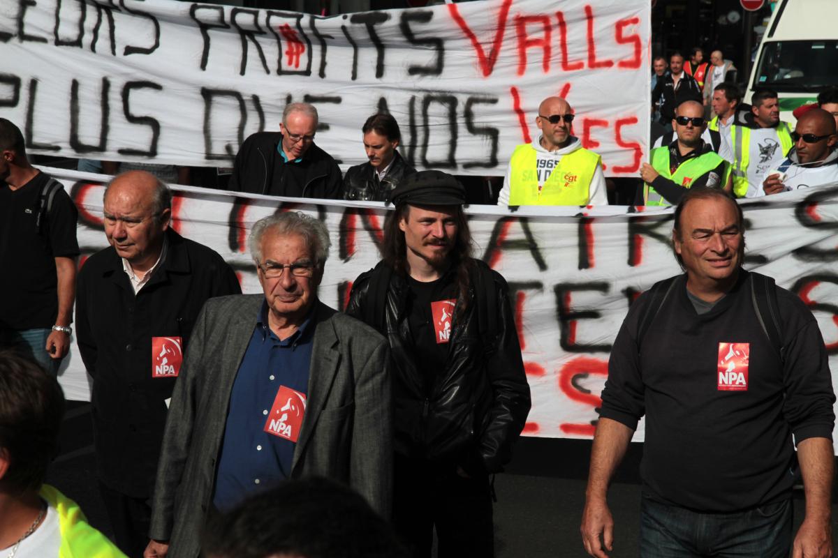 Le NPA, ave Alain Krivine, présent