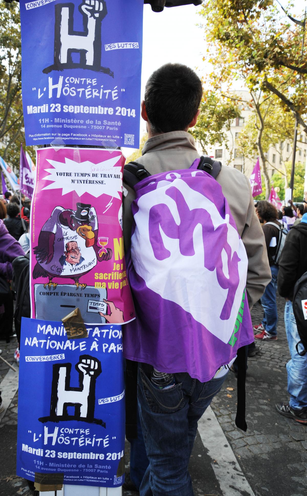 Meeting devant le ministère de la Santé