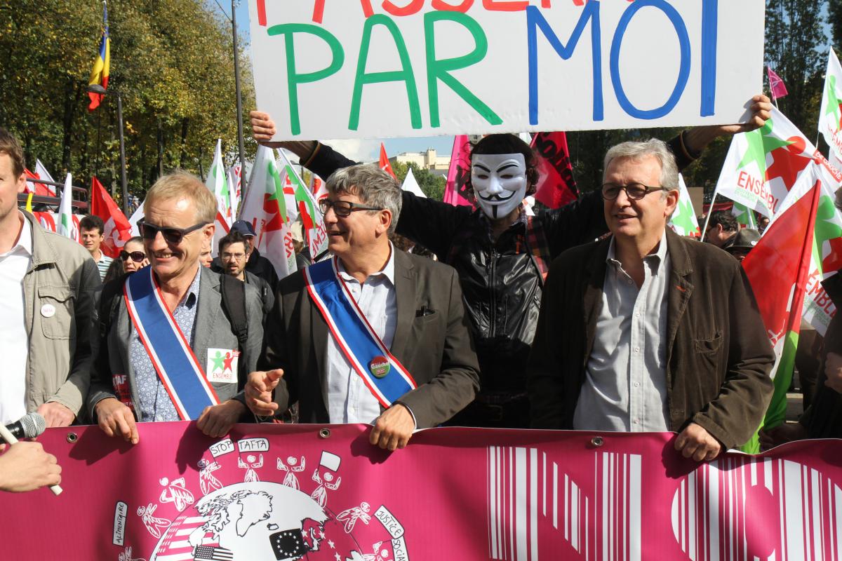 Jean-François Pélissier, Eric Coquerel et Pierre Laurent