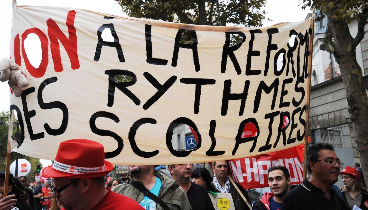 Rythmes scolaires non à la réforme