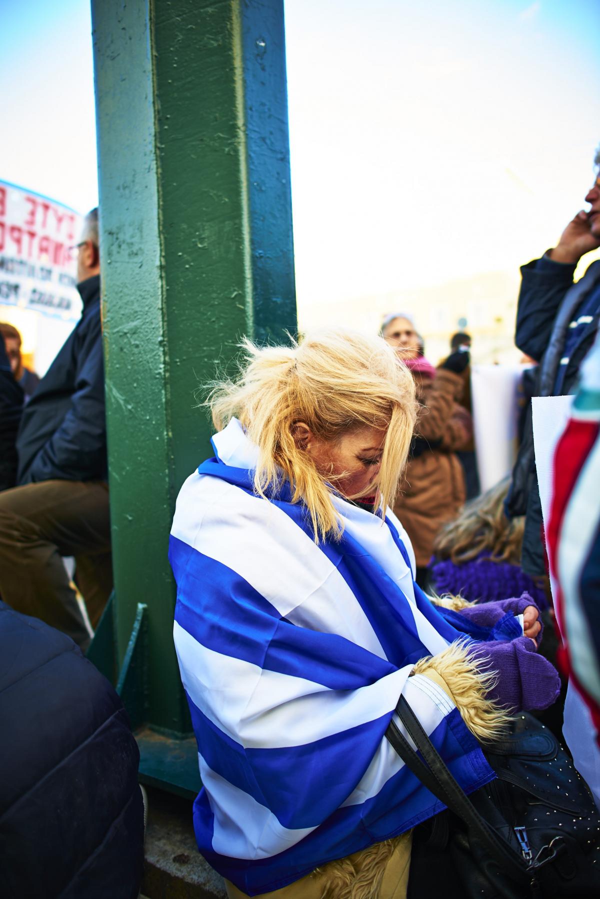 Manifestante place Syntagma