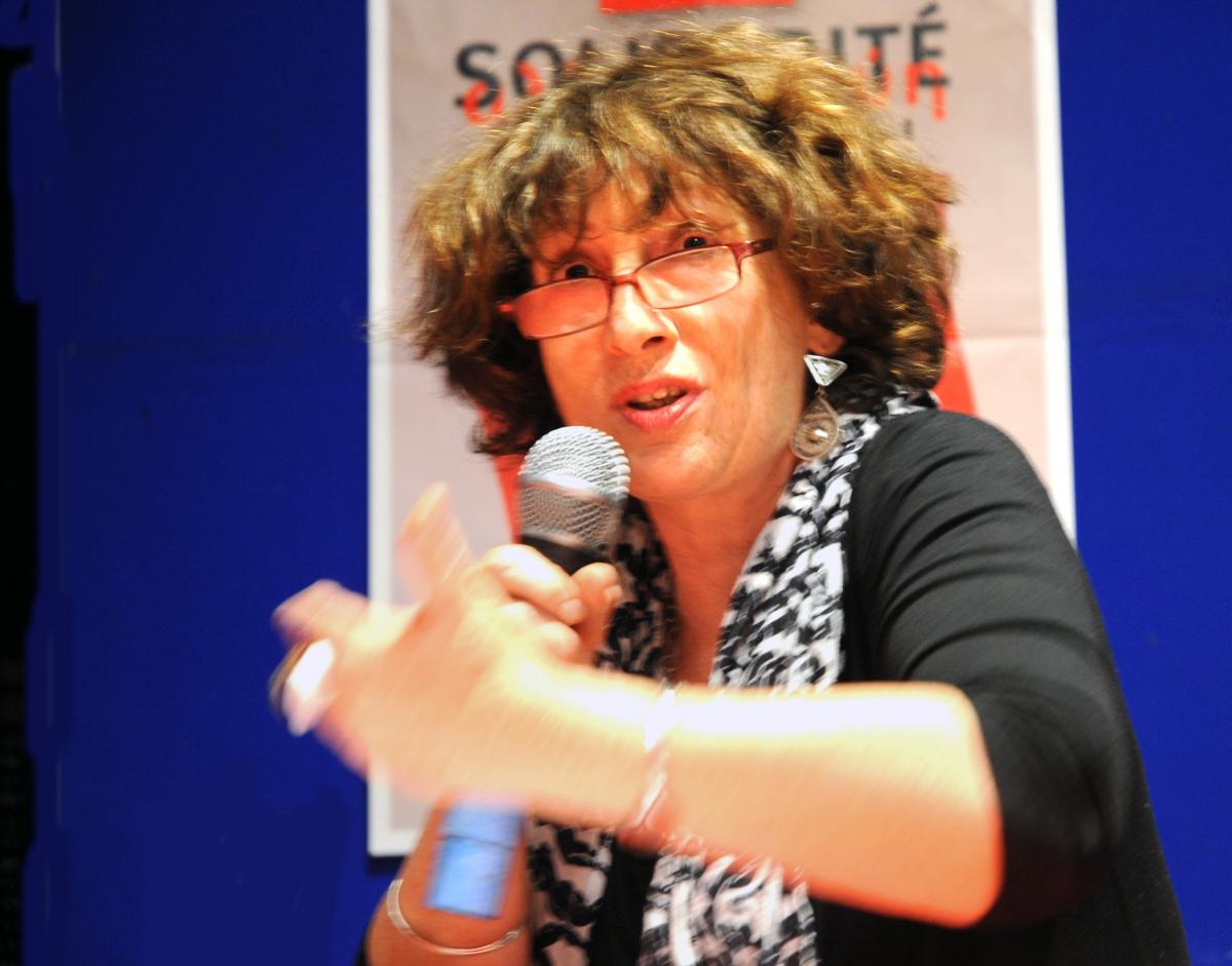 Michèle Sibony de l'Union Juive Française Pour la Paix