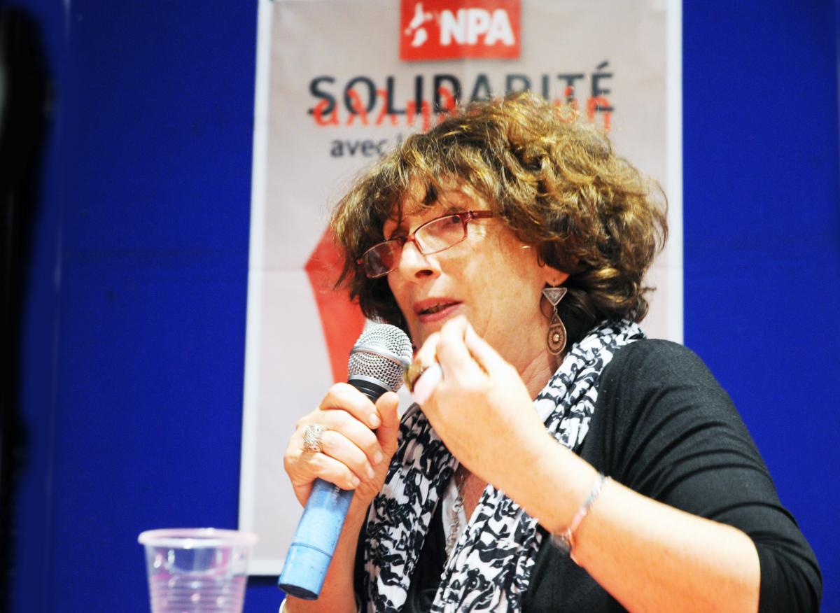 Michèle Sibony de l'Union Juive Française Pour la Paix