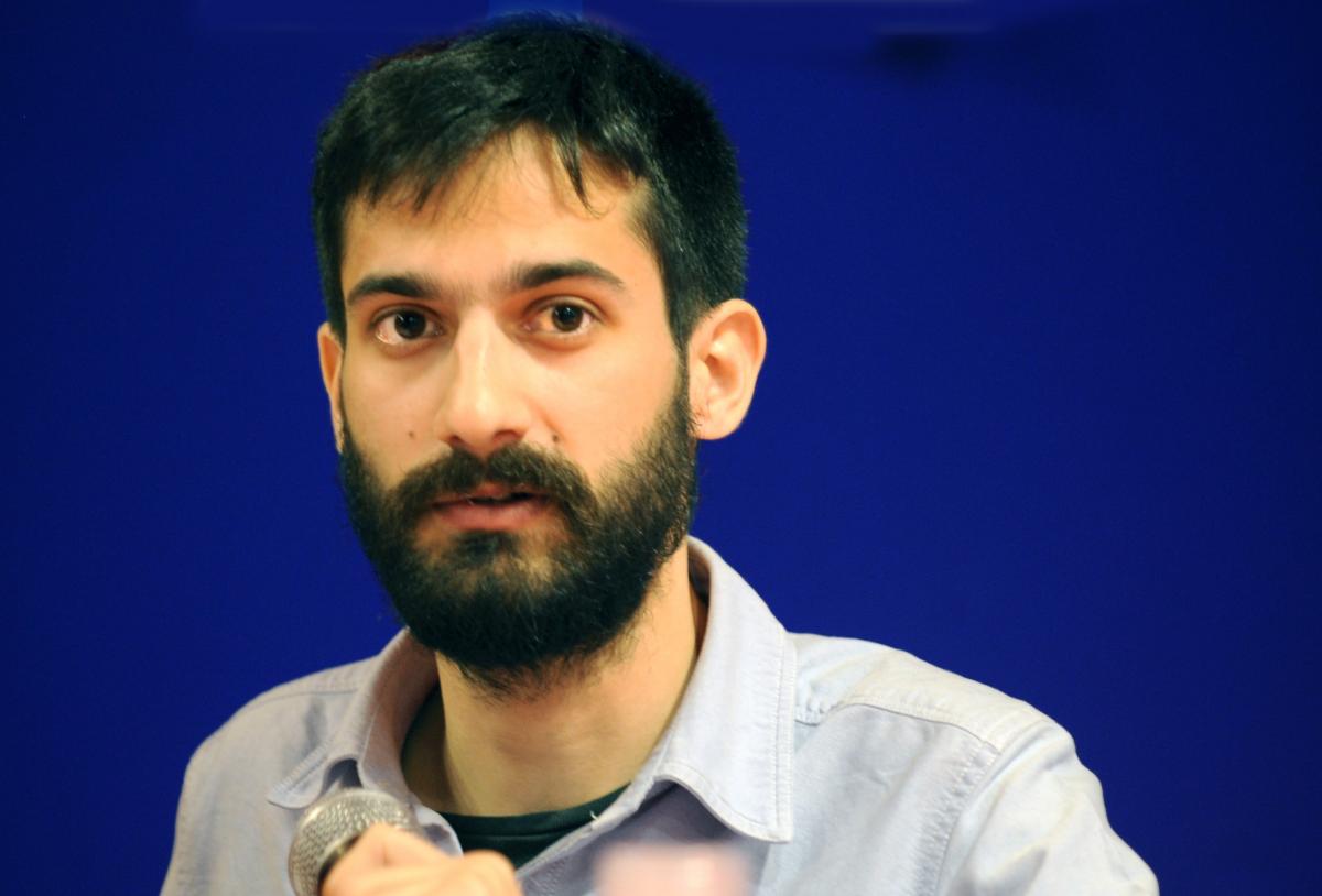 Haris Mertis membre de l'OKDE-Spartakos groupe de la coalition Antarsya