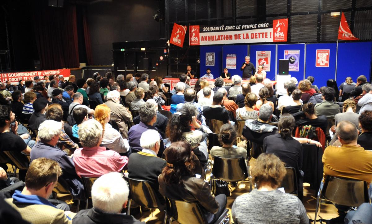 Intervention d'Antonis Ntavalenos membre de DEA courant de gauche de Syrisa à la 4em Fête Anticapitaliste du Npa Paris