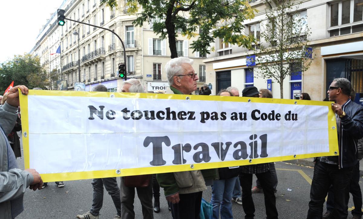 Banderole ne touchez pas au Code du Travail