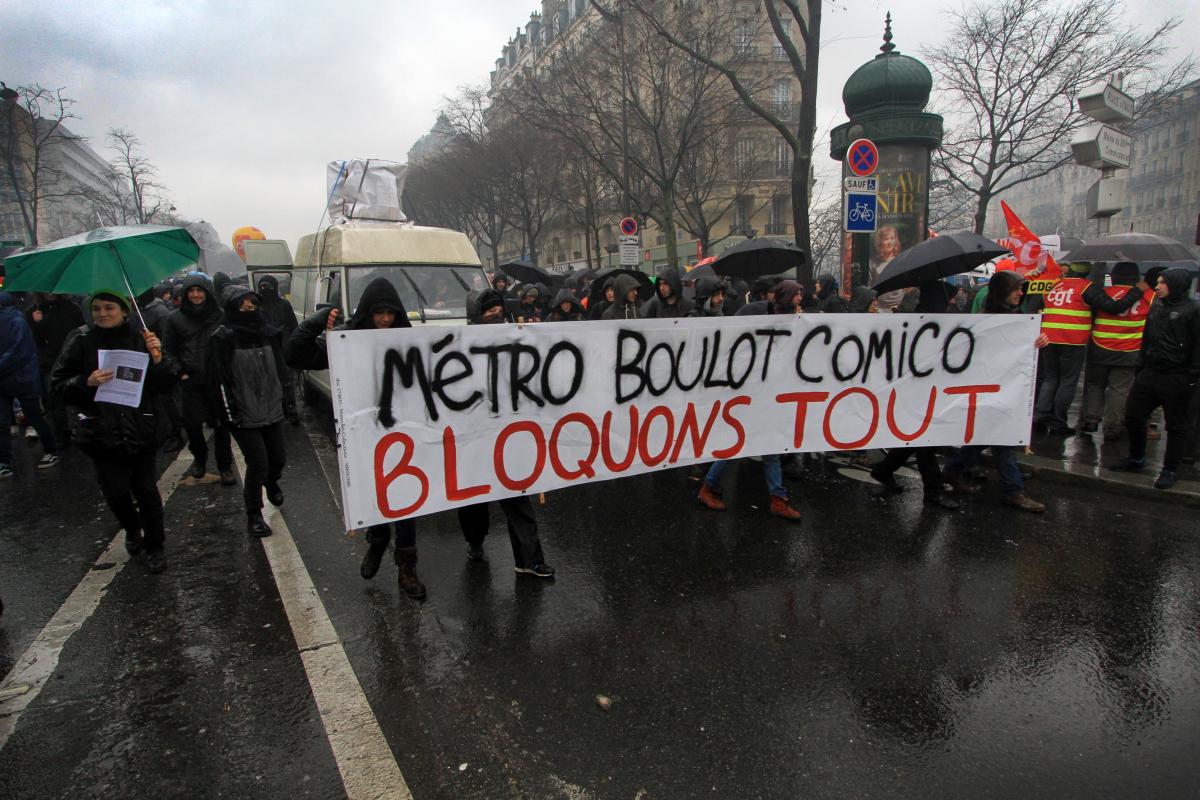 Métro boulot comico bloquons tout