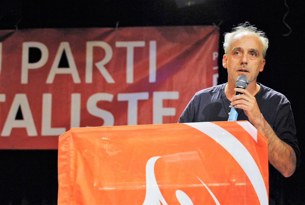 Philippe Poutou au Meeting de la Fête du Npa Paris