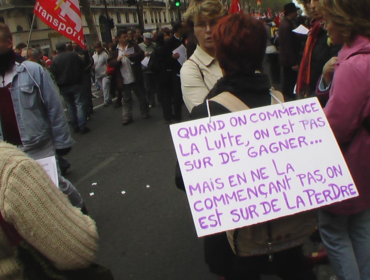 Manifestation pour le pouvoir d'achat et les salaires