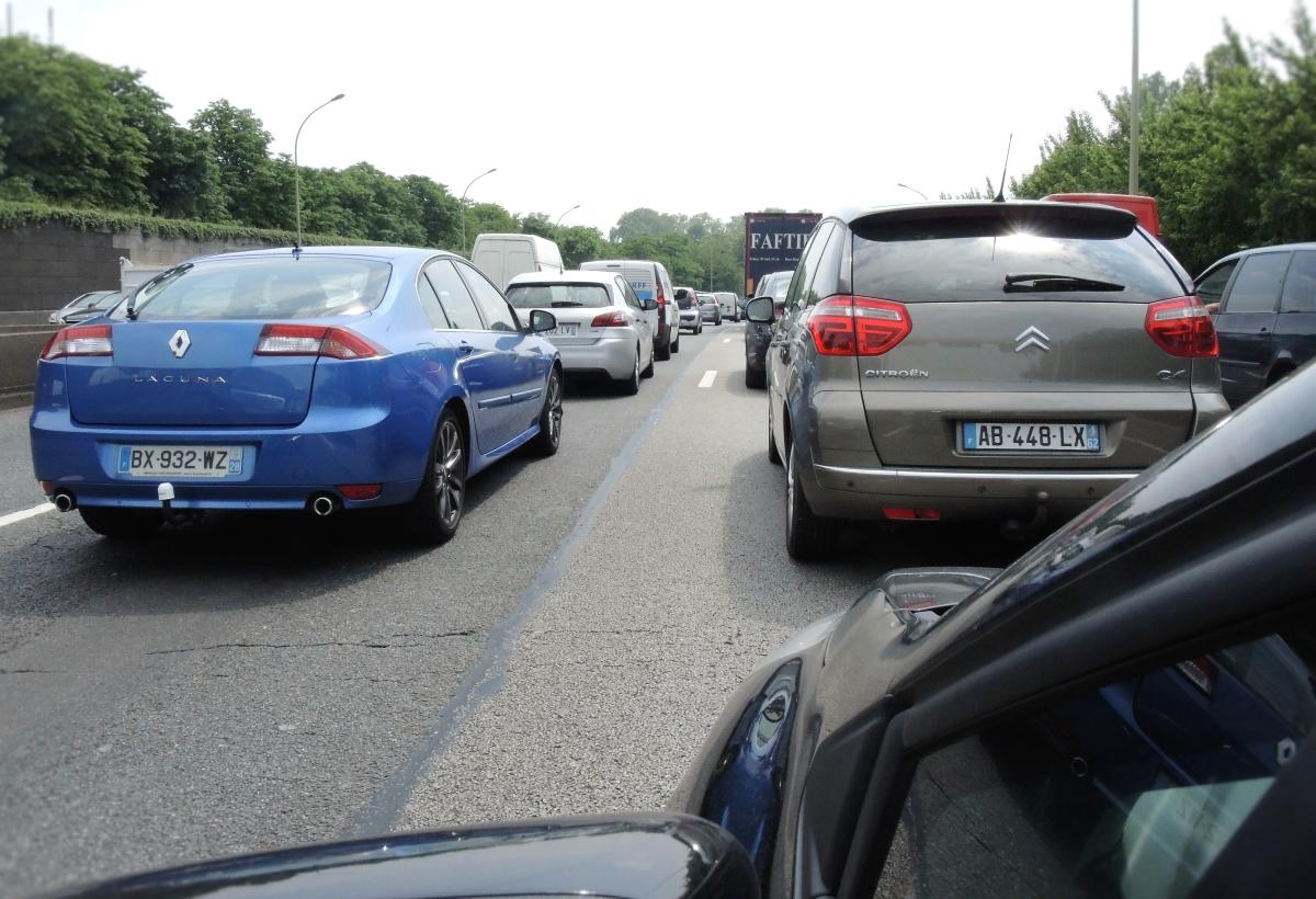 Jour de Grêve Sncf saturation du périphérique Parisien