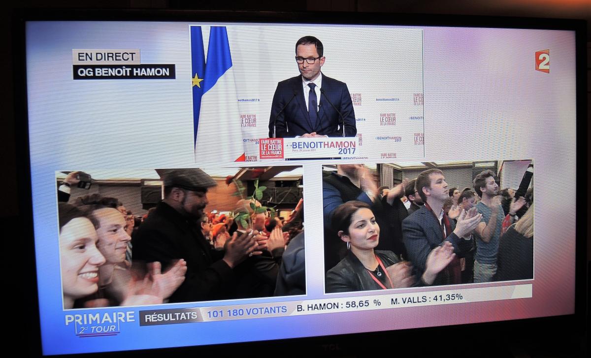 Benoit Hamon sur 1101180 votants elu à 58,65% au 2èm tour Primaire de la gauche