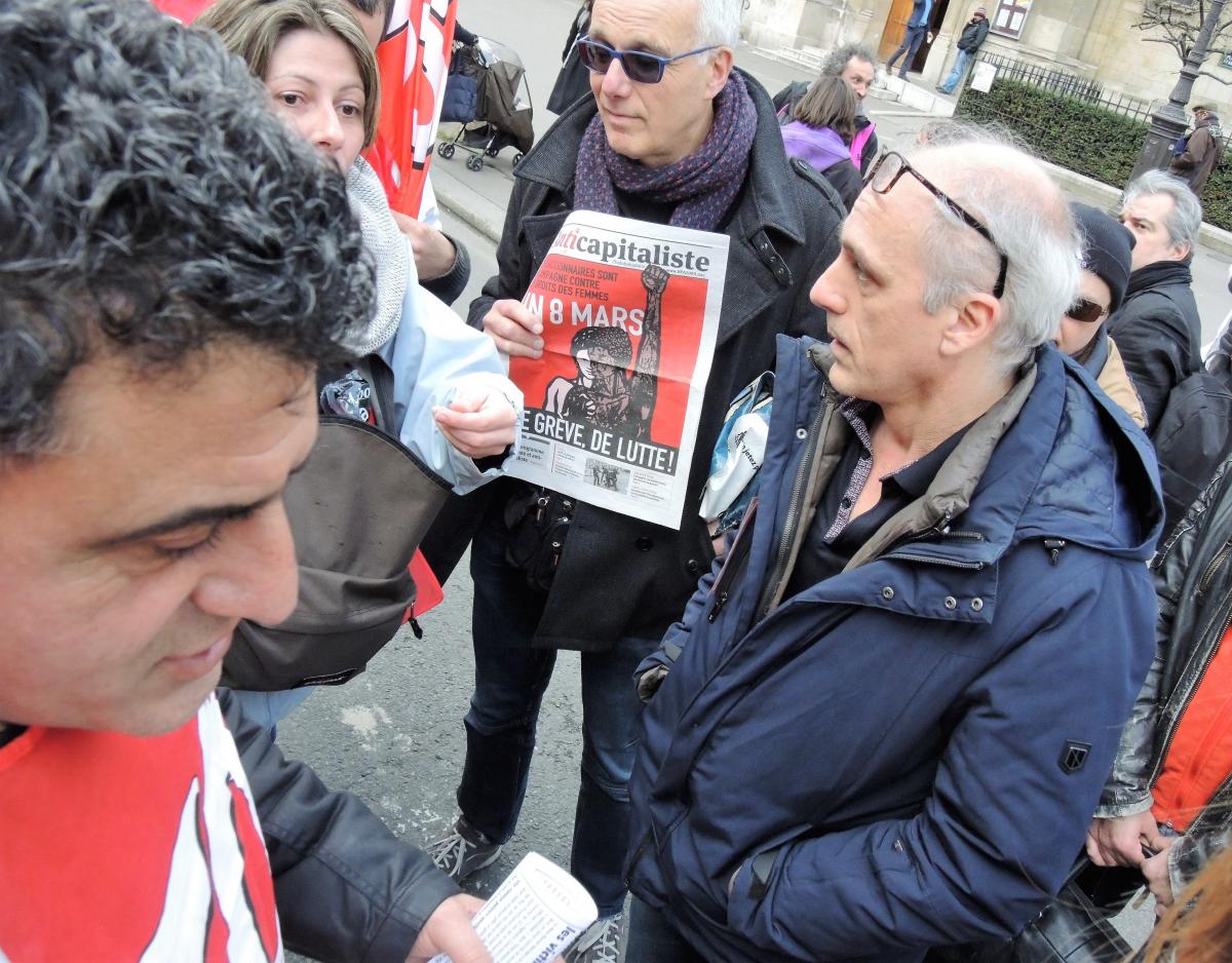Philippe Poutou à la Manifestation Nationale du secteur Santé-Sécu-Social