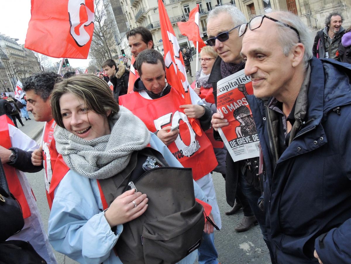 Philippe Poutou à la Manifestation Nationale du secteur Santé-Sécu-Social