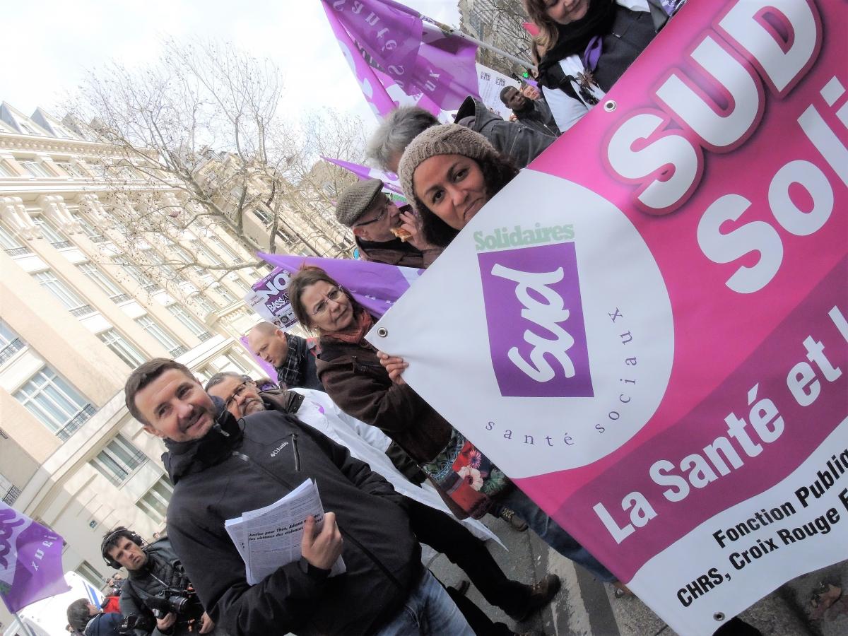 Olivier Besancenot à la Manifestation Nationale du secteur Santé-Sécu-Social