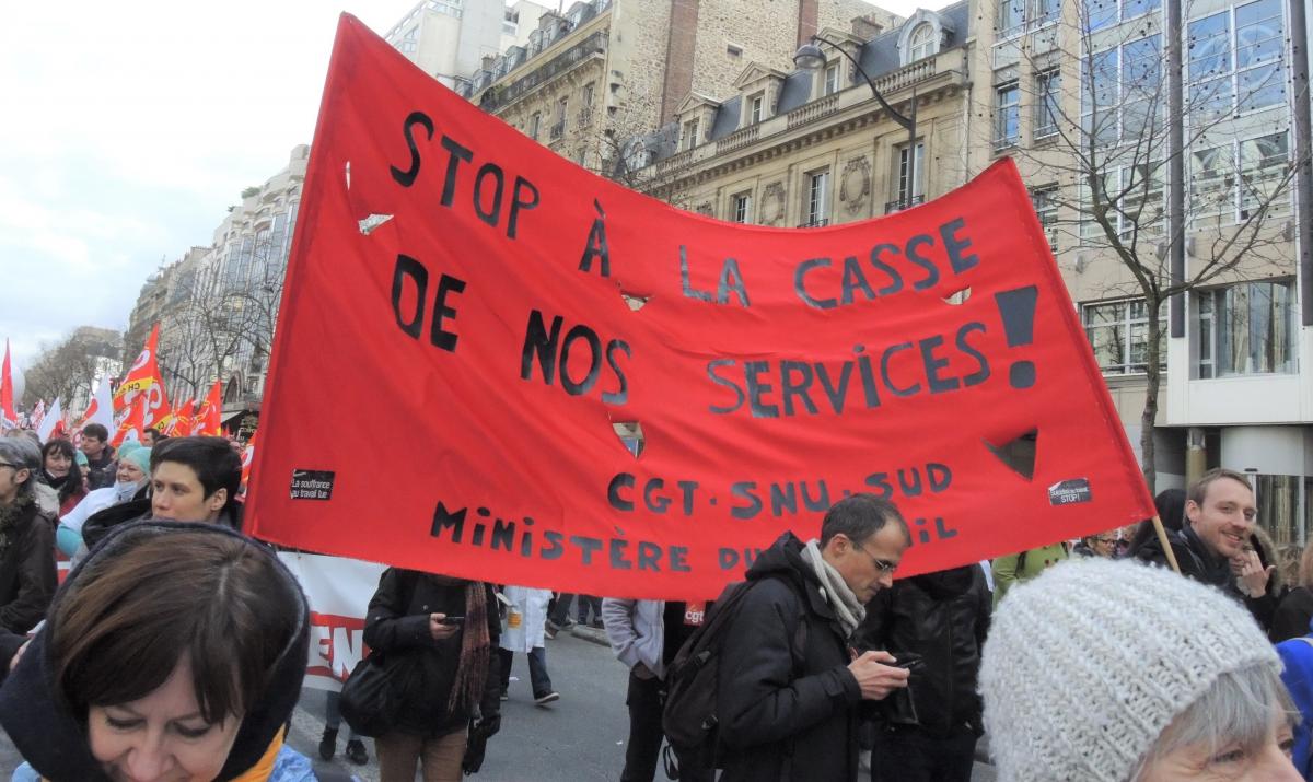 Ministère du travail stop à la casse de nos services